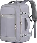 Carry On Backpack,Travel Backpack for Men with Shoe Pouch, TSA 15.6" Laptop Back Pack Flight Approved, College Gym Bag Casual Daypack for Weekender Business Hiking,Bookbag Travel Essentials,Blue