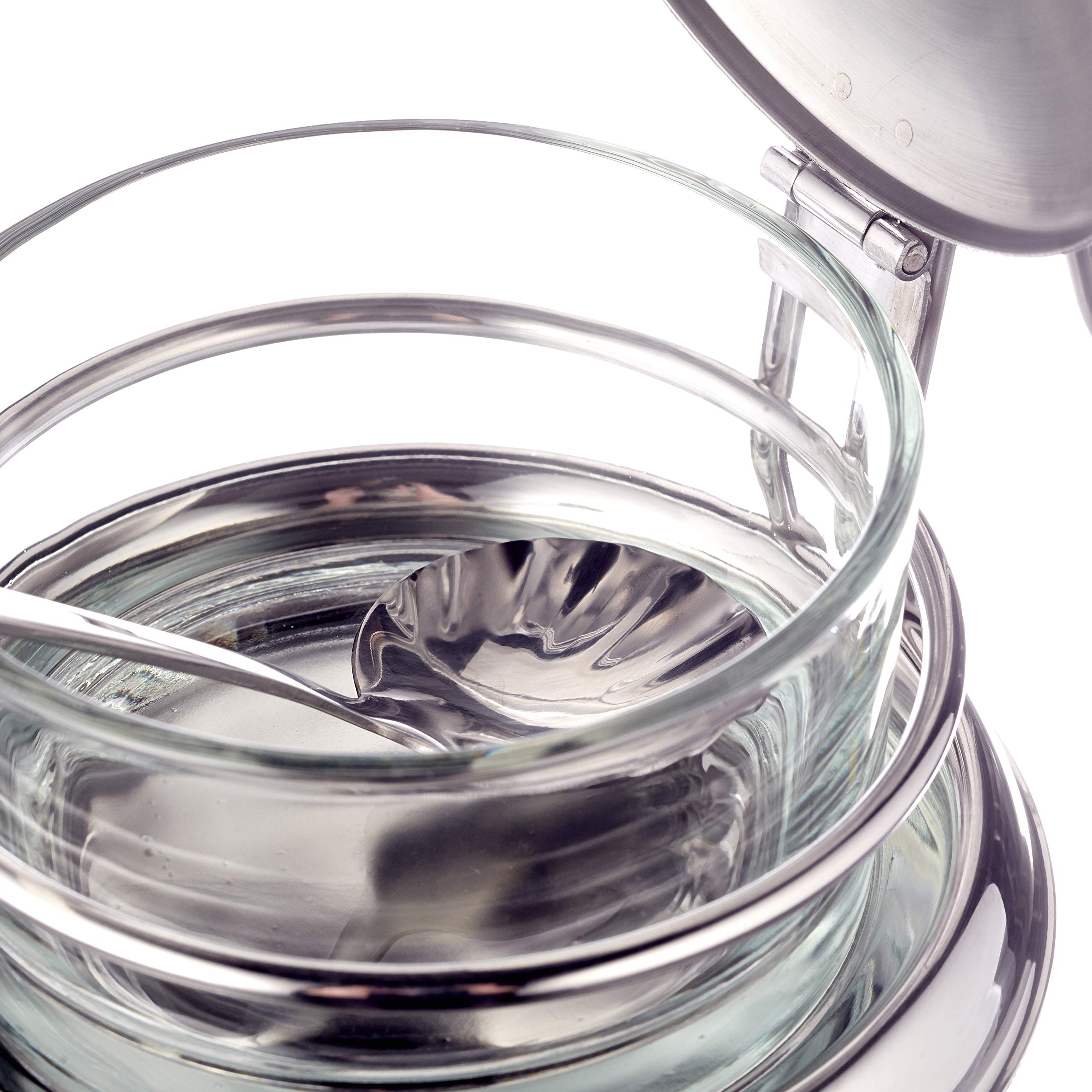Pinti Edelstahl nuovelle Cousine Käsedose, Edelstahl, Silber