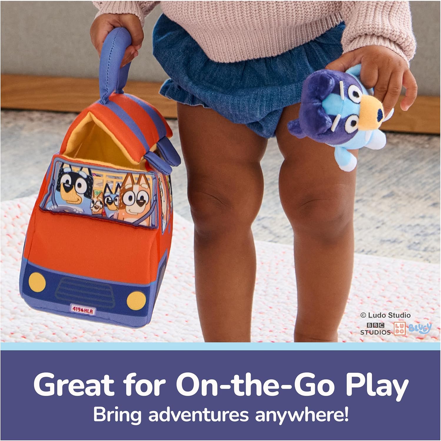 GUND Bluey 5-Piece Plush Playset, Official Bluey Stuffed Animals and Sensory Toys for Babies and Toddlers, 7” - Image 7