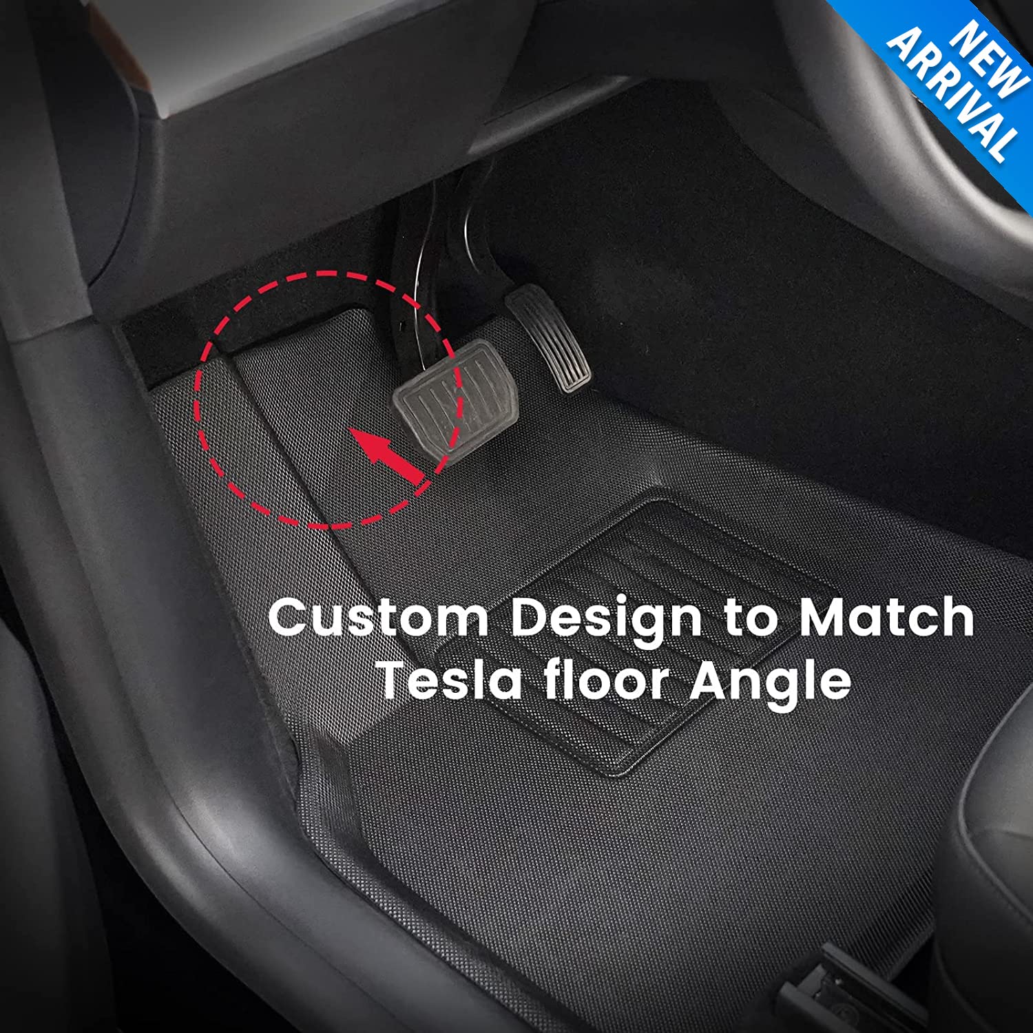 TAPTES for Tesla Model Y Floor Mats 7 Seater 2023 2022 2021,Waterproof All Weather Floor Trunk Liners Mats Accessories,Compatible with Model Y Trunk Frunk Cargo Liner 2021-2023 (7 Seater)