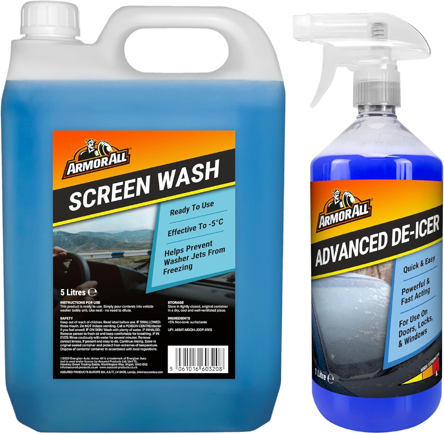 Armor All Advanced De-icer 1L with 5L Winter Screenwash : Amazon.co.uk ...