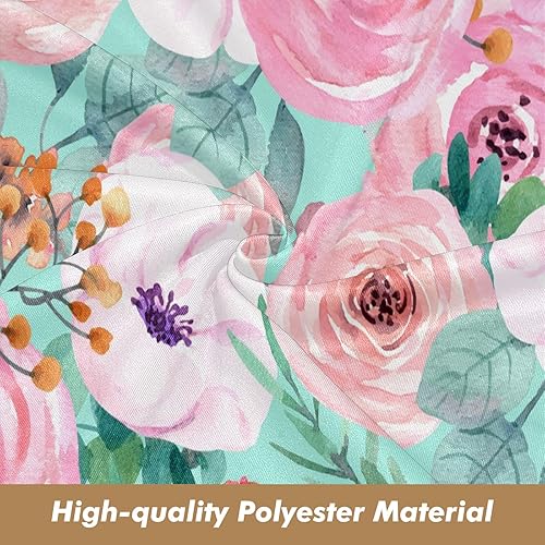 Vista 24 de Funda de sofá de acuarela de flores silvestres rosa y morada, fundas de sofá estampadas, fundas de sofá, fundas resistentes a las manchas, protector