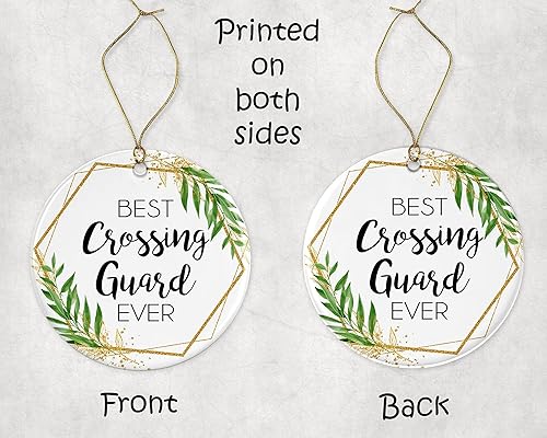Miniatura 3 de Adorno de Navidad de guardia de cruce, regalo de adorno de Navidad para guardia de cruce, el mejor guardia de cruce del mundo, el mejor guardia de