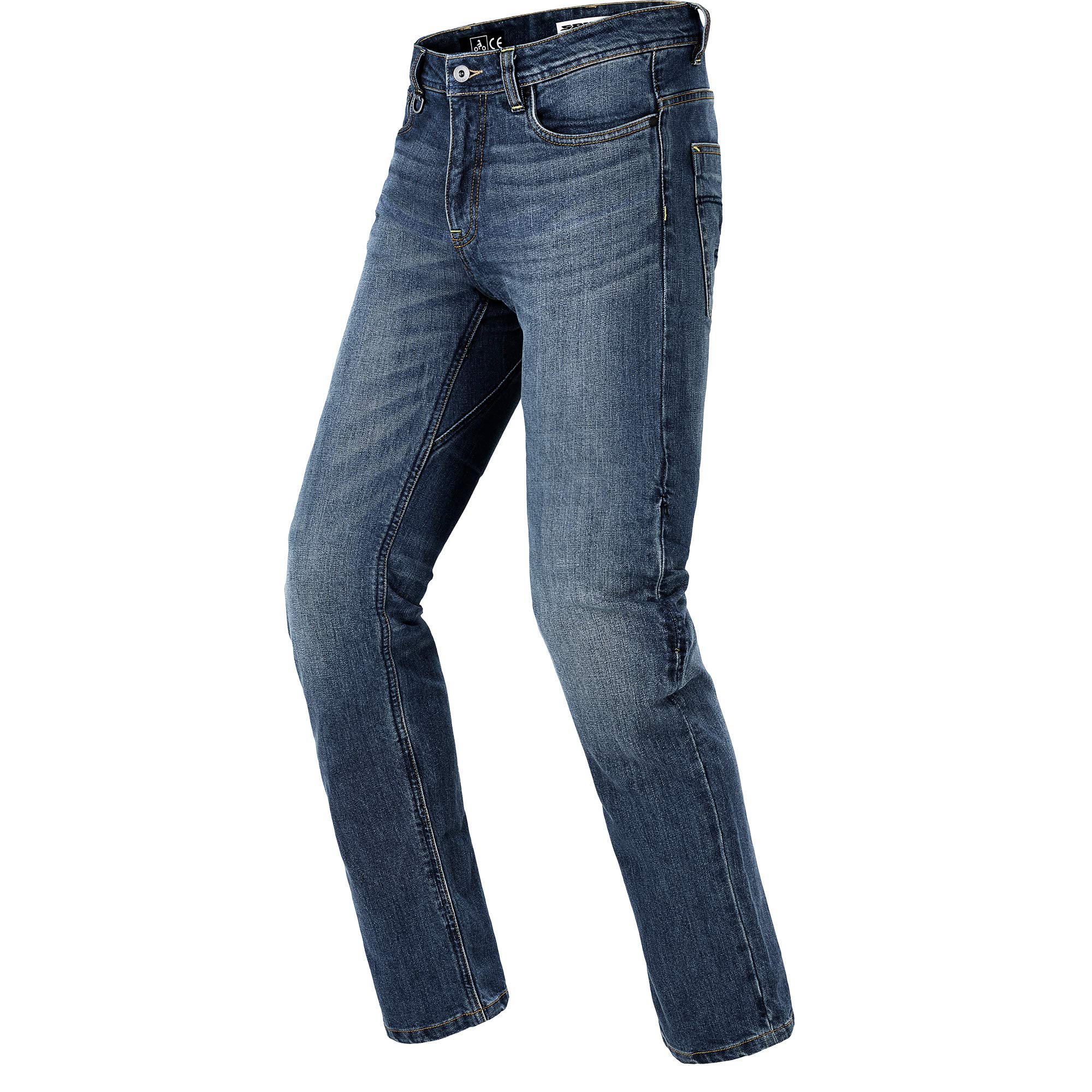 SPIDI, J Tracker Tech, Blue Dark Used, Men's Motorcycle Trousers with Protections, Slim Fit, Practical and Stretch Motorcycle Jeans, Dark Blue, 16