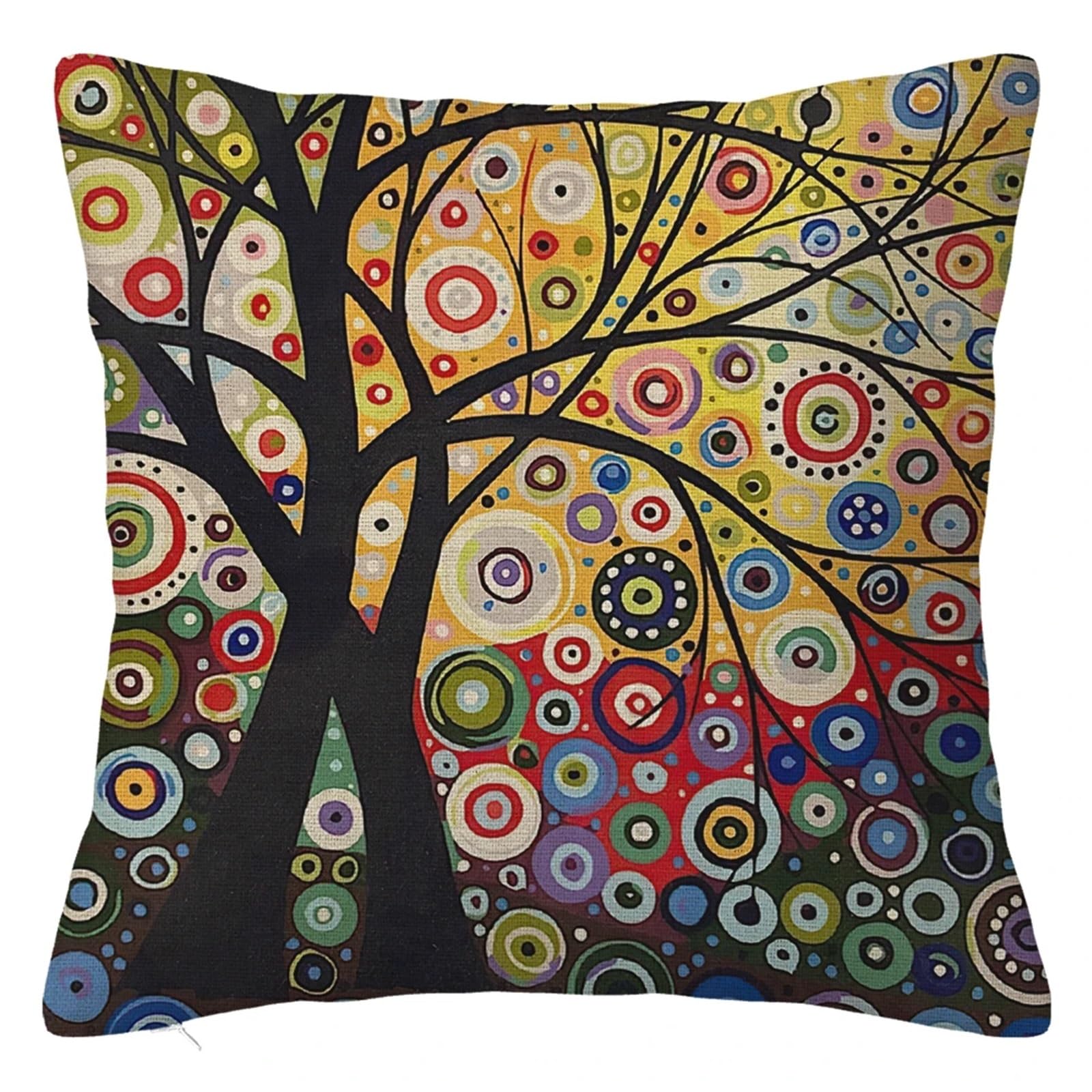 SHBHWS Branch Bird Flower Linen Pillowcase Sofa Cushion Cover Home Decoration 40x40 50x50 60x60 45x45 For Living Room Sofa(Color 13,400mm*400mm)