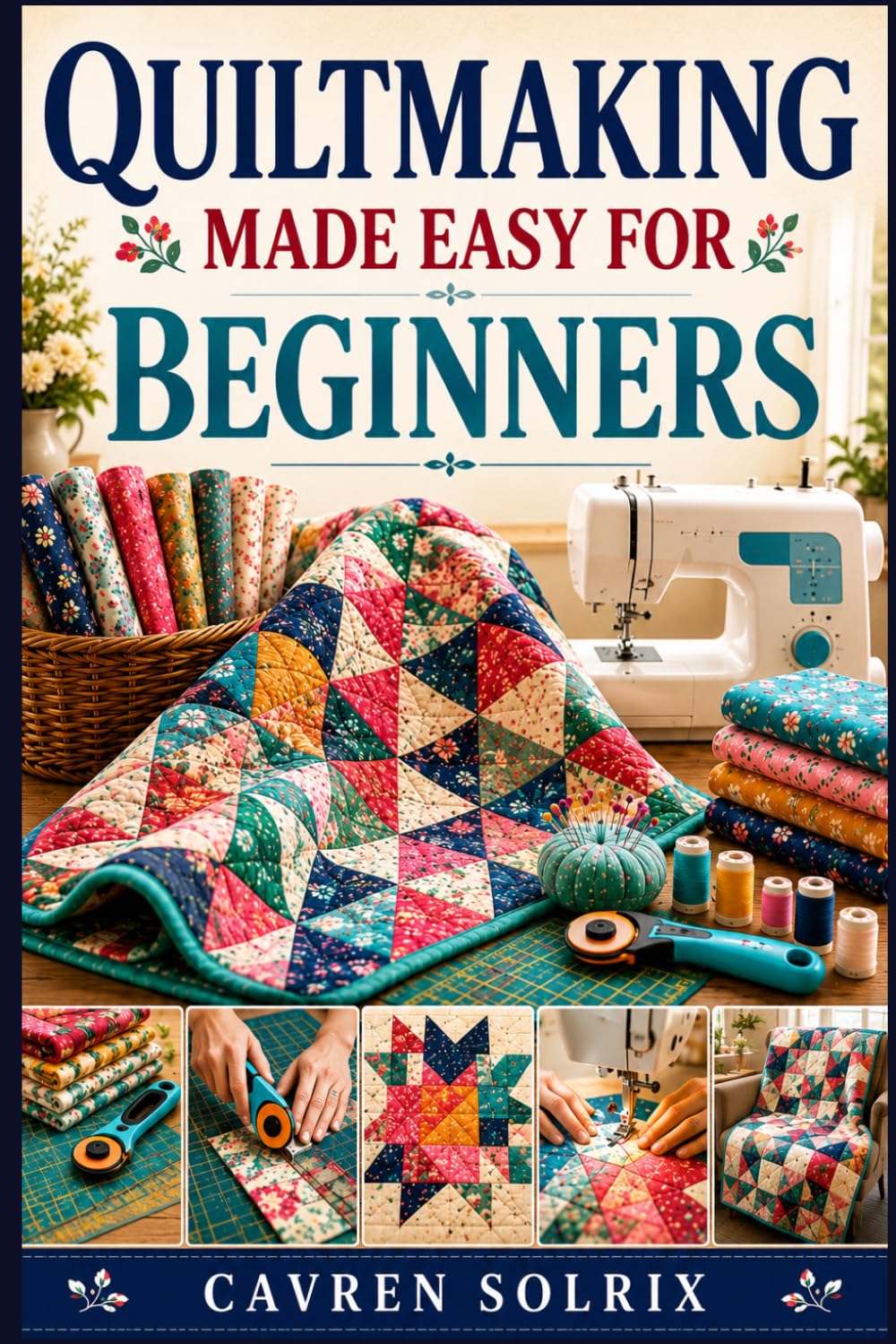QUILTMAKING MADE EASY FOR BEGINNERS: A Step-by-Step Guide to Quilt Techniques, Easy Patterns, and Creating Projects from First Stitch to Finish