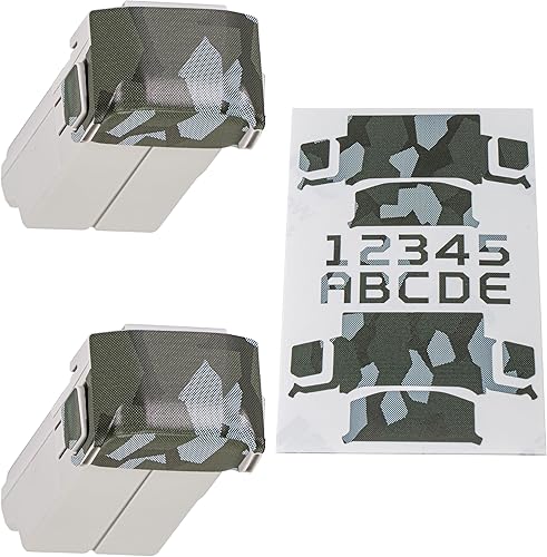 Miniatura 3 de WRAPGRADE Adhesivos para la piel compatibles con DJI Mini 4 ProMini serie 3  Dos baterías (negro sigiloso)