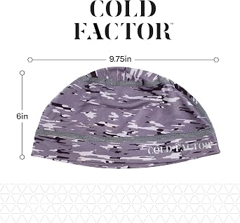 COLD FACTOR Instant Cooling Skull Cap 2 Pack | UPF 50+ | Chemical-Free Evaporative Cooling | Lasts 2+ Hours