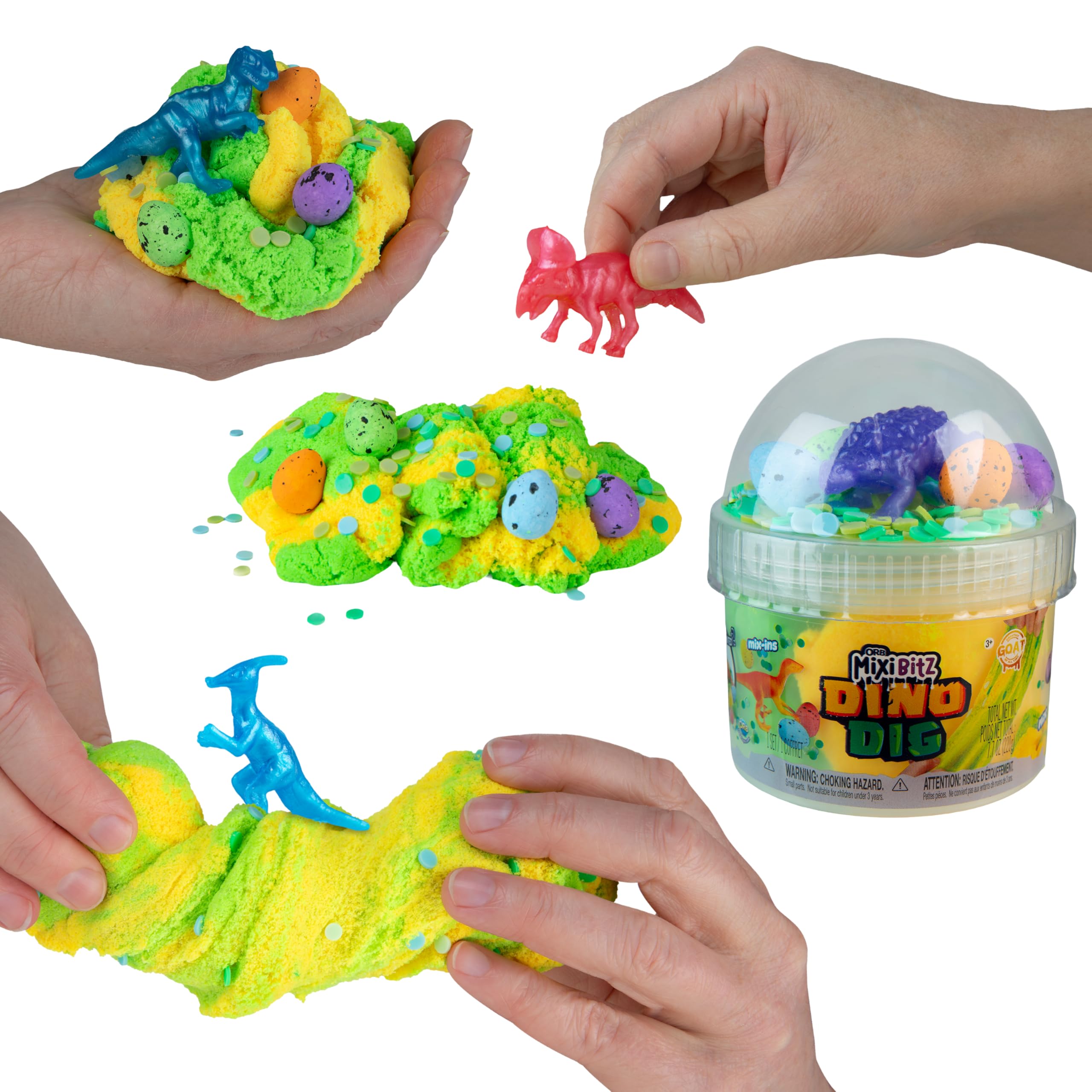 Amazon.com: ORB Goat MixiBitz Adventure 3 Pack Slime Kit for Kids