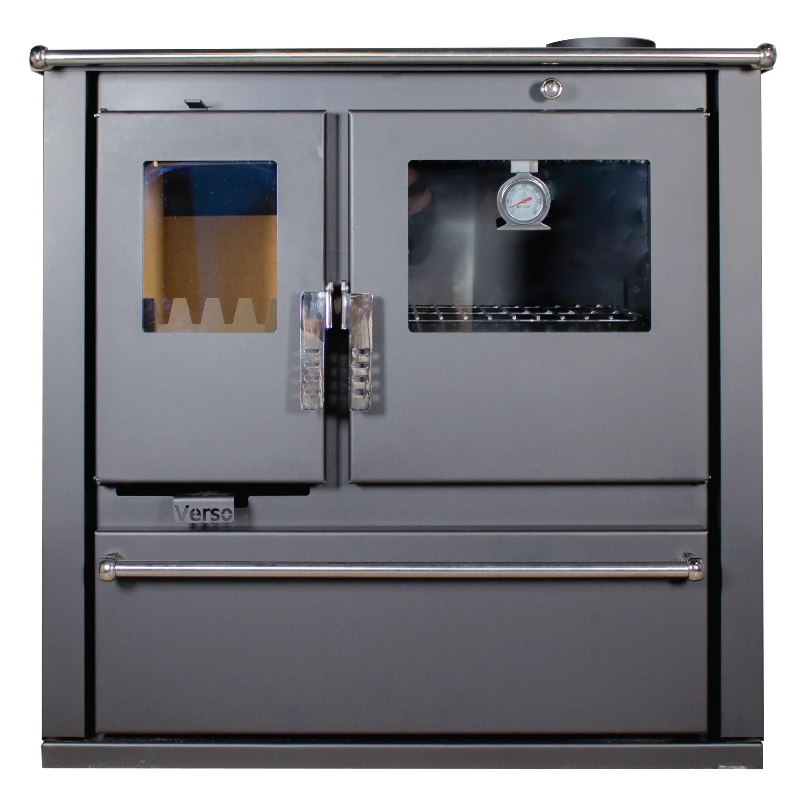 EEK A+ - Verso CS Plus Küchenofen Kaminofen Holzherd 7.7 kW - Schwarze