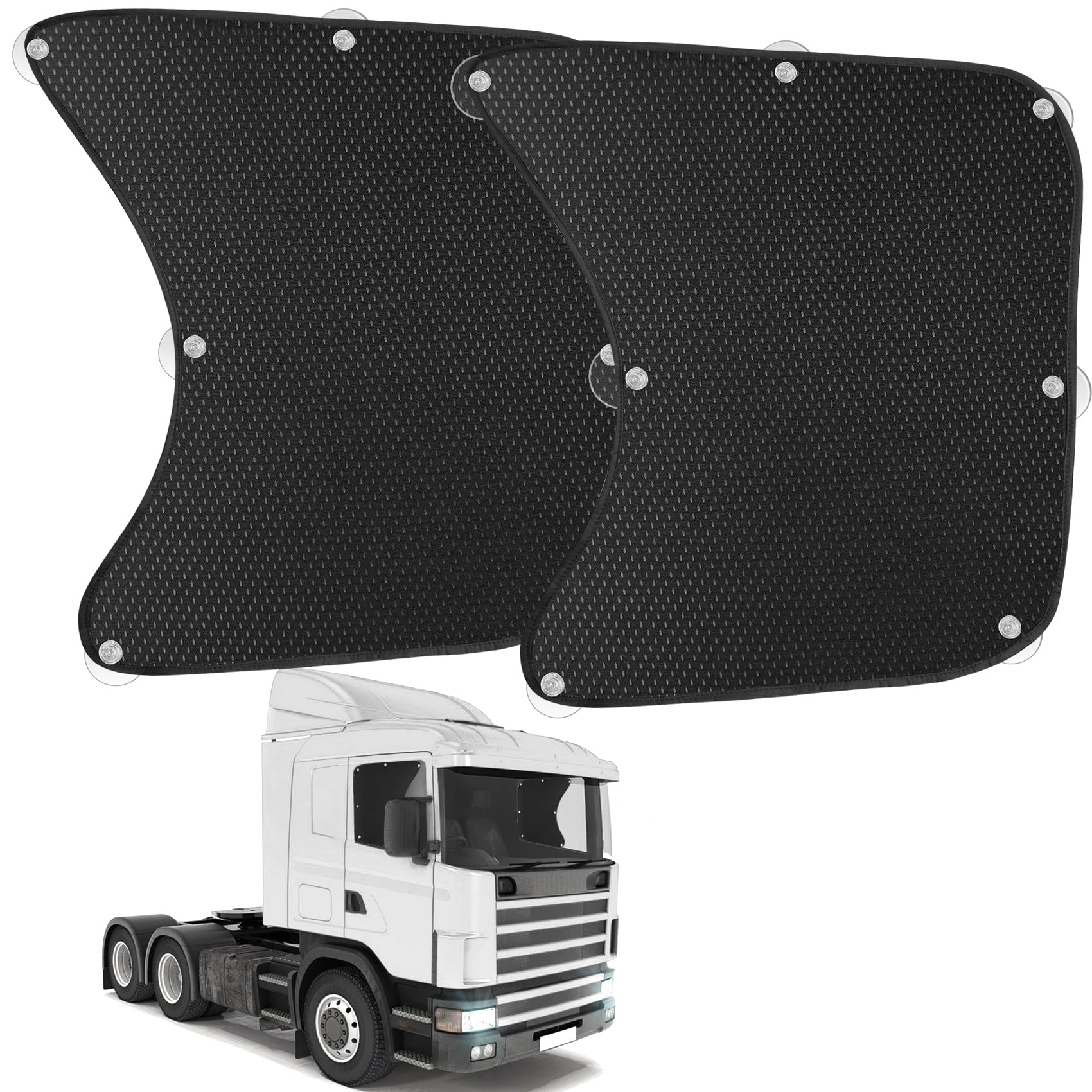 2pcs Semi Truck Side Window Sun Shade for Freightliner Volvo International