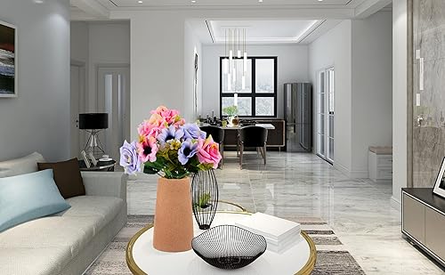 Miniatura 6 de Jarrón simple para flores, plantas, jarrones mate para estante de mesa moderno, decoración del hogar, decoración bohemia de boda, jarrón de cerámica