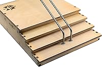 Vista 3 de Teak Tuning Riel de escalera rampa para diapasón de madera, 19 pulgadas, colaboración con WoodOn