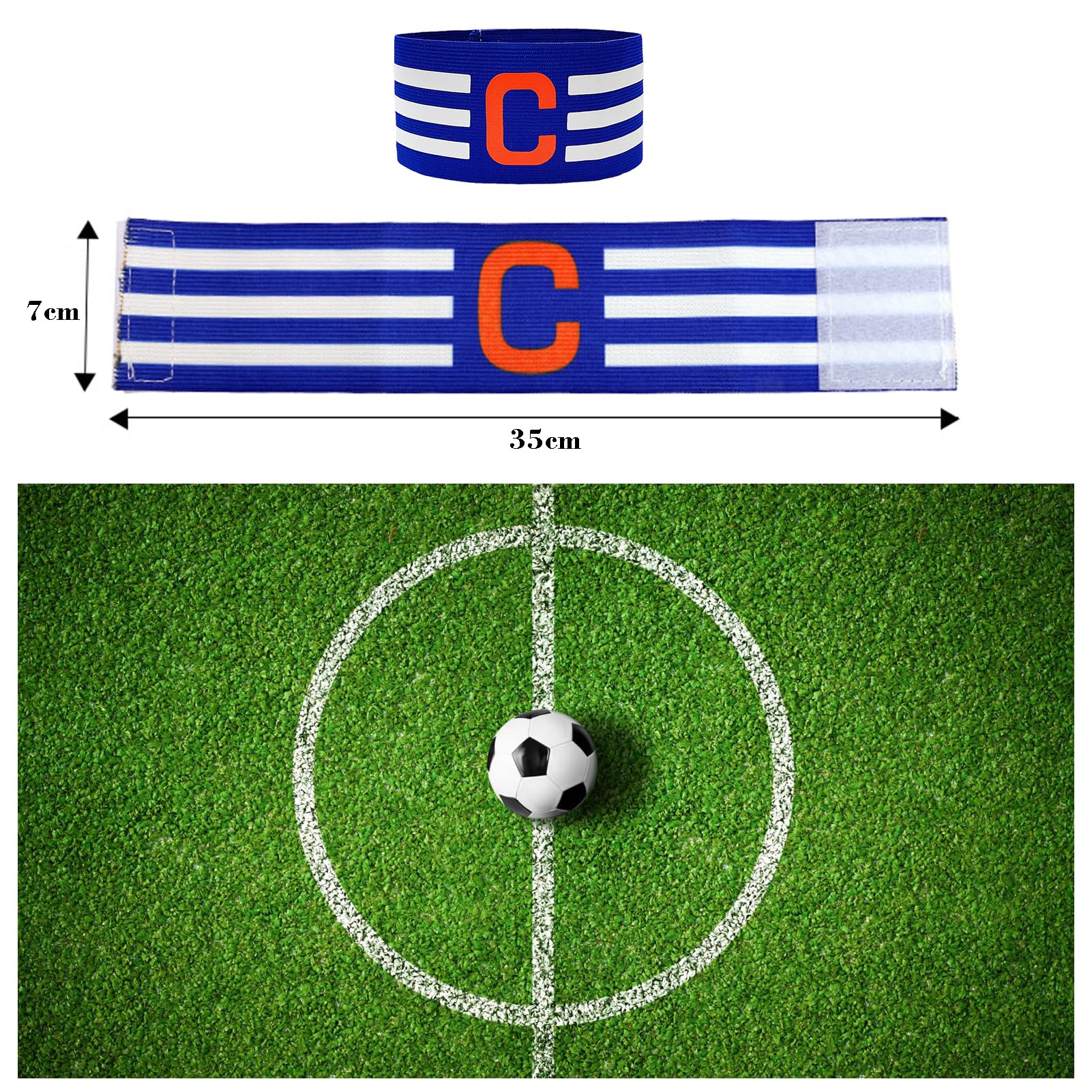 Brassard Capitaine Foot Lot De 5 Brassards Capitaine Football | Élastiques Enfants Adultes | 5 Couleurs Vive Lot 5 Couleurs Sportif