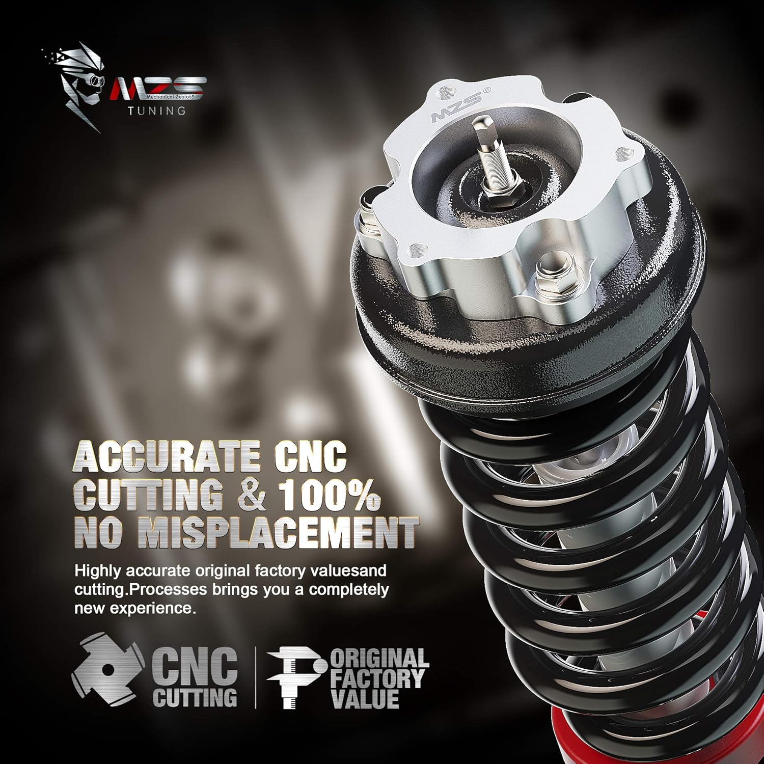 MZS Leveling Kit 2" Front Lift Strut Spacers Compatible with 2004-2024 Titan/2004-2015 Armada 2WD 4WD