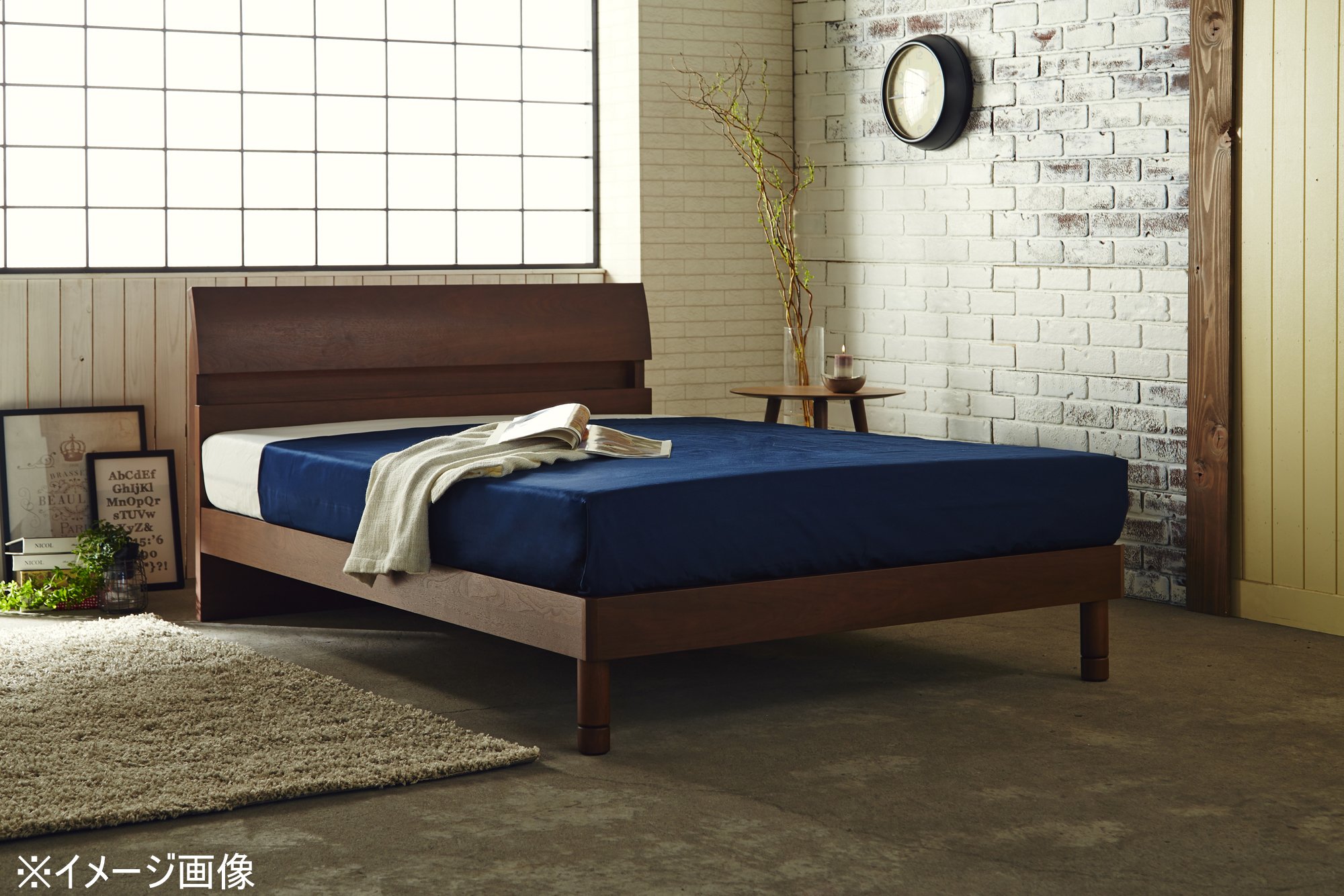 Amazon｜大川家具 関家具 ベッド シングル フレームのみ ブラウン 