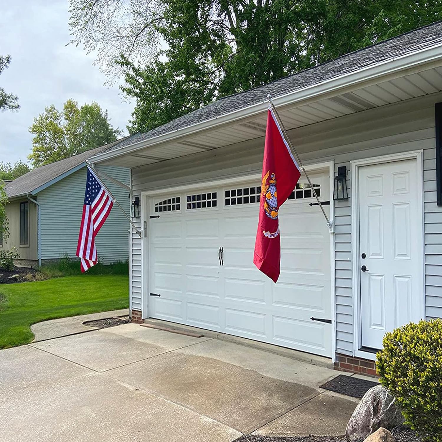 US Marine Corps USMC Flags 3x5 Outdoor Heavy Duty Double Sided 340D Nylon Vivid Color Anti-Fading with 2 Brass Grommets for Home/Company/Indoor Outdoor Decoration