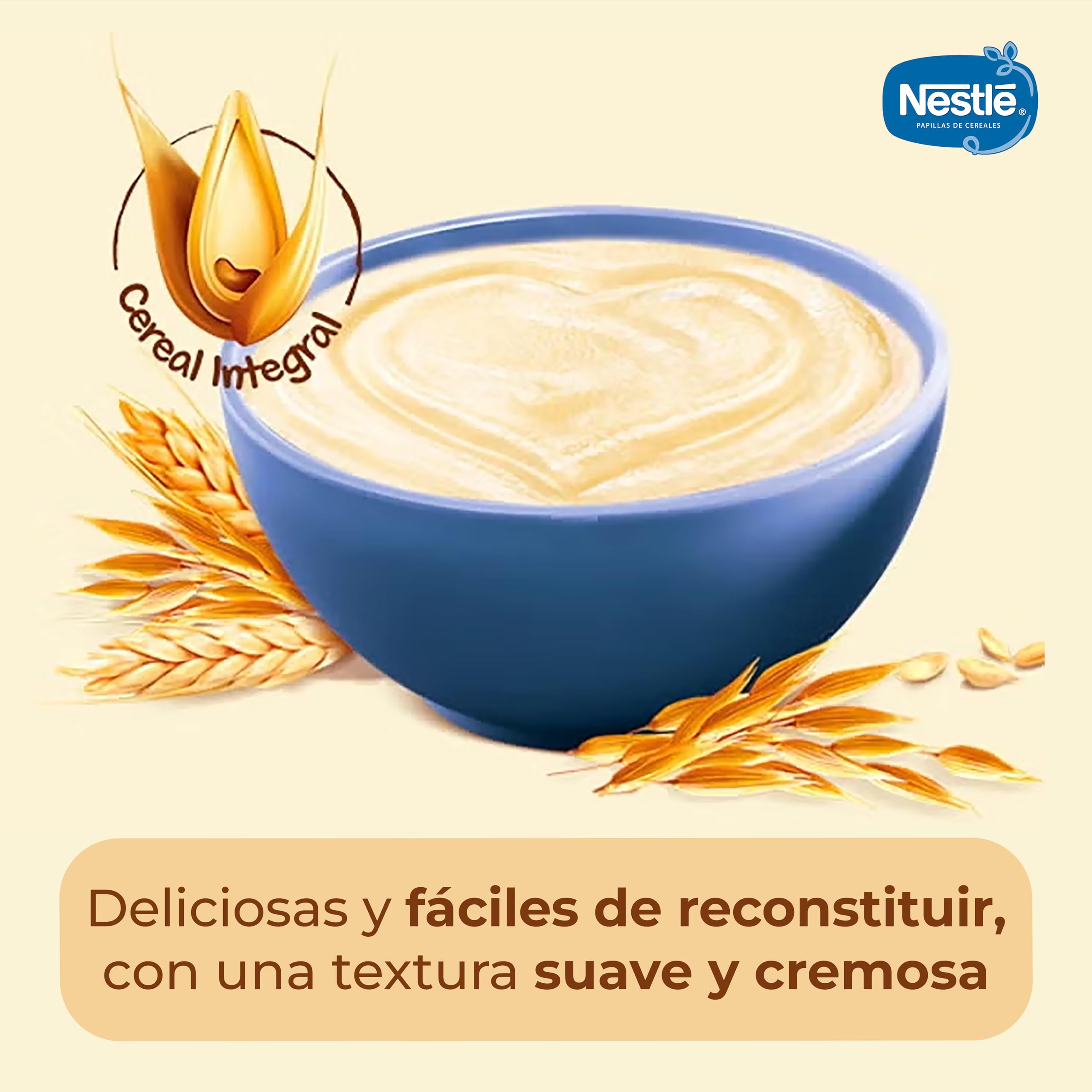 GERBER Multicereales 0% 0%, Papilla de Cereales para Bebés, Paquete 6x270g, a partir de 6 meses