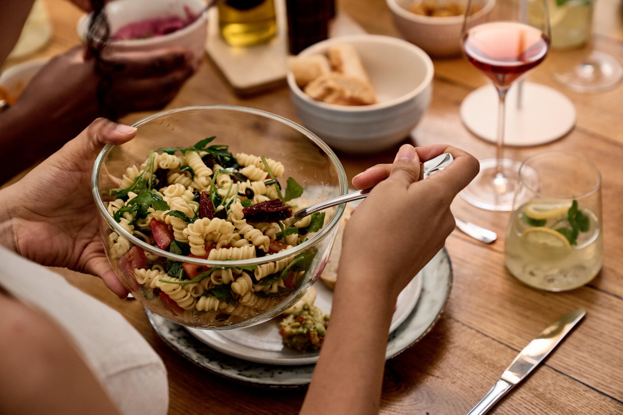 ZWILLING Fresh & Save BOWLS Vakuumschüssel Set 6tlg, S-12 cm, M-18 cm, L-24 cm, Glas, Grau