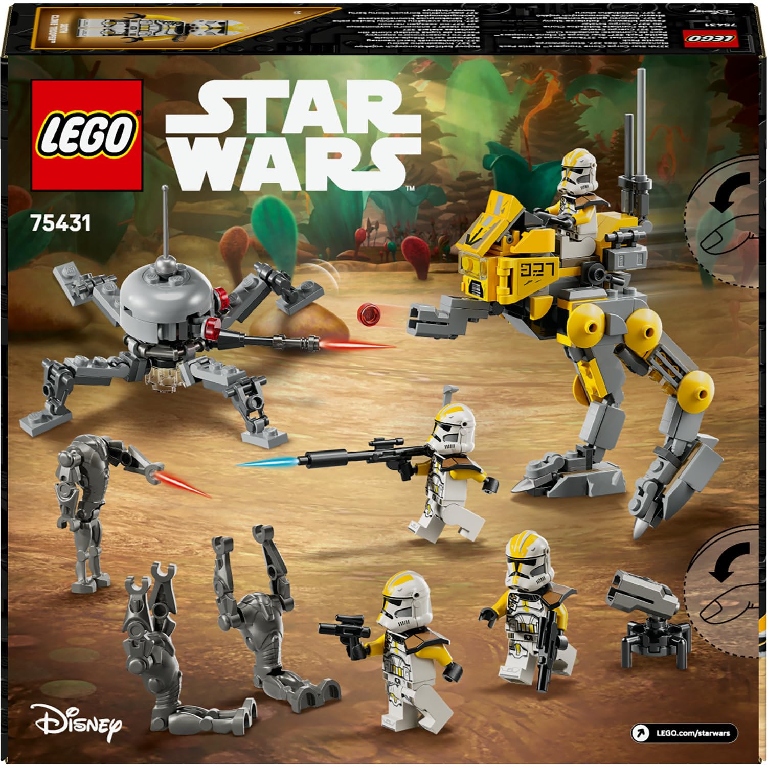 LEGO Star Wars 327. Star Corps Klon Trooper Savaş Paketi 75431 – 7 Yaş ve Üzeri Çocuklar için Yaratıcı Oyun Deneyimi Sunan Askeri Araç ve Silah İçeren Model Oyuncak Yapım Seti (258 Parça)