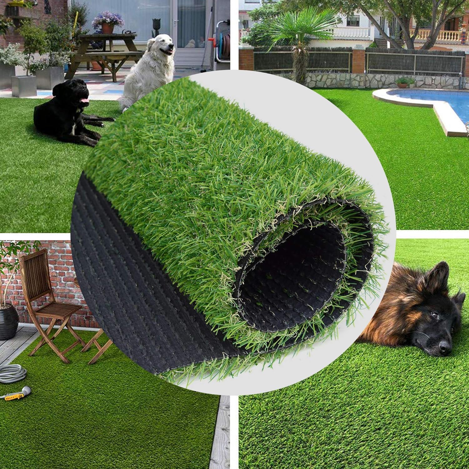 HBM Artificial Grass, Artificial Grass Lawn, Artificial Grass Carpet for Garden, Balcony, Door, Artificial Grass Carpet, Door Mat, Floor Mat, Yoga Mat, Foot Mat, (20 MM, 4 x 20 FT) (B0BQRR5J4F) Amazon Price History, Amazon Price Tracker