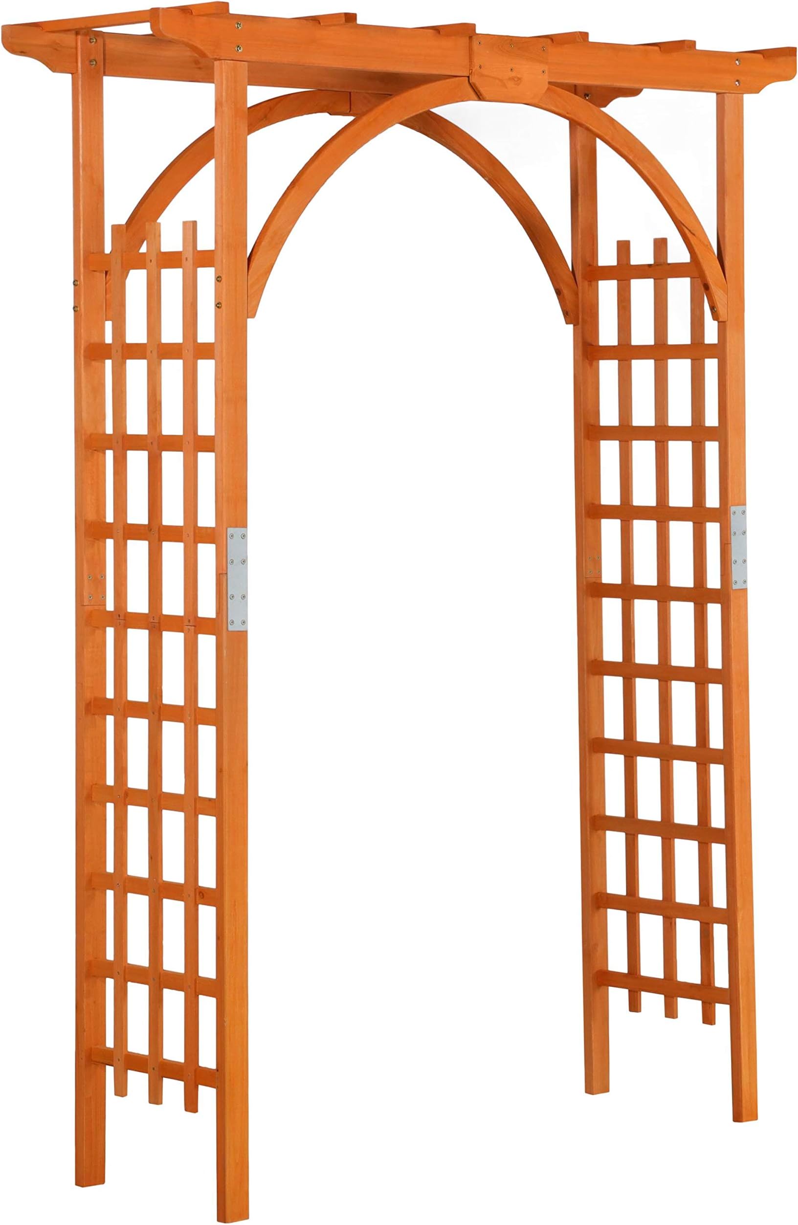 Yaheetech 85in Wooden Garden Trellis Horticulture Garden Arch Arbor for Climbing Planting Plant Stand in Garden Yard Outdoor, Brown