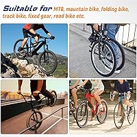 Vista 2 de Tija de sillín de bicicleta de aleación de 1.181 in MTB BMX, abrazadera para sillín de bicicleta, color negro