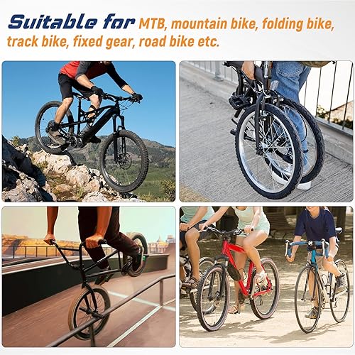Miniatura 2 de Tija de sillín de bicicleta de aleación de 1.181 in MTB BMX, abrazadera para sillín de bicicleta, color negro