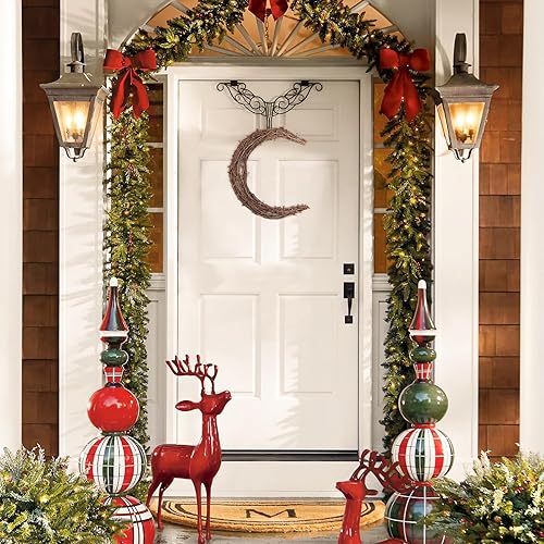 Miniatura 7 de Corona en forma de luna de ratán, corona seca para bricolaje, ramas de vid de ratán, guirnalda floral para suministros de Navidad, boda, fiesta,