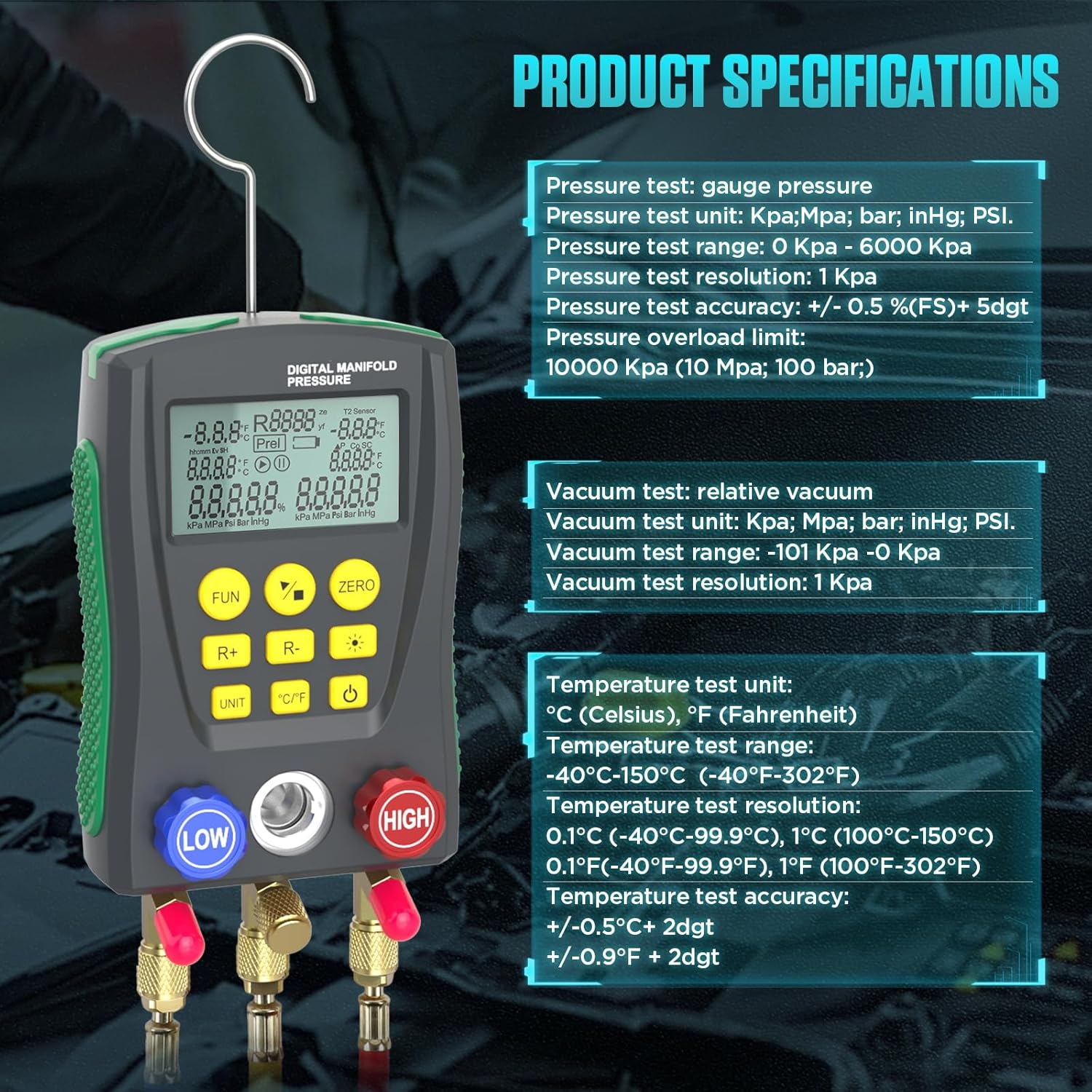 MOTOCOCHE HVAC Digital Gauges: Your Smart Tool for Checking AC Systems