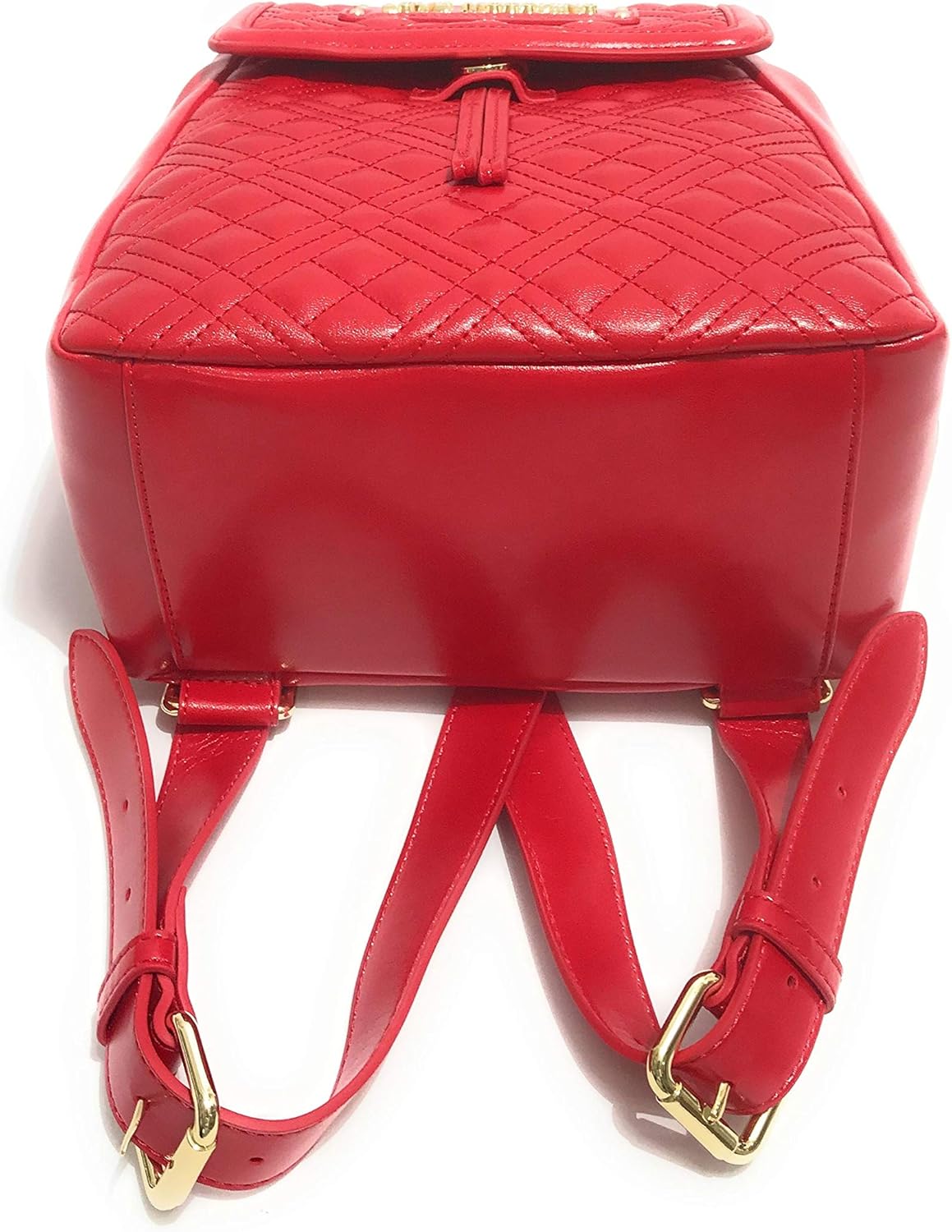 Love Moschino Women's Borsa Quilted Nappa Pu Bag, Normale, Red
