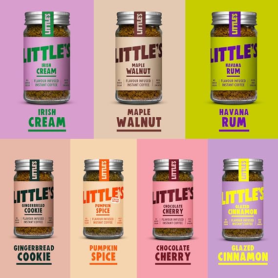 Little's Flavoured Instant Coffee Pick Any 3 Flavours, 3 Pack (50g x 3) - Choose From 13 Coffee Blends - Rich & Smooth Coffee, Infused With Flavour - Vegan Friendly, Low Calories, No Added Sugar