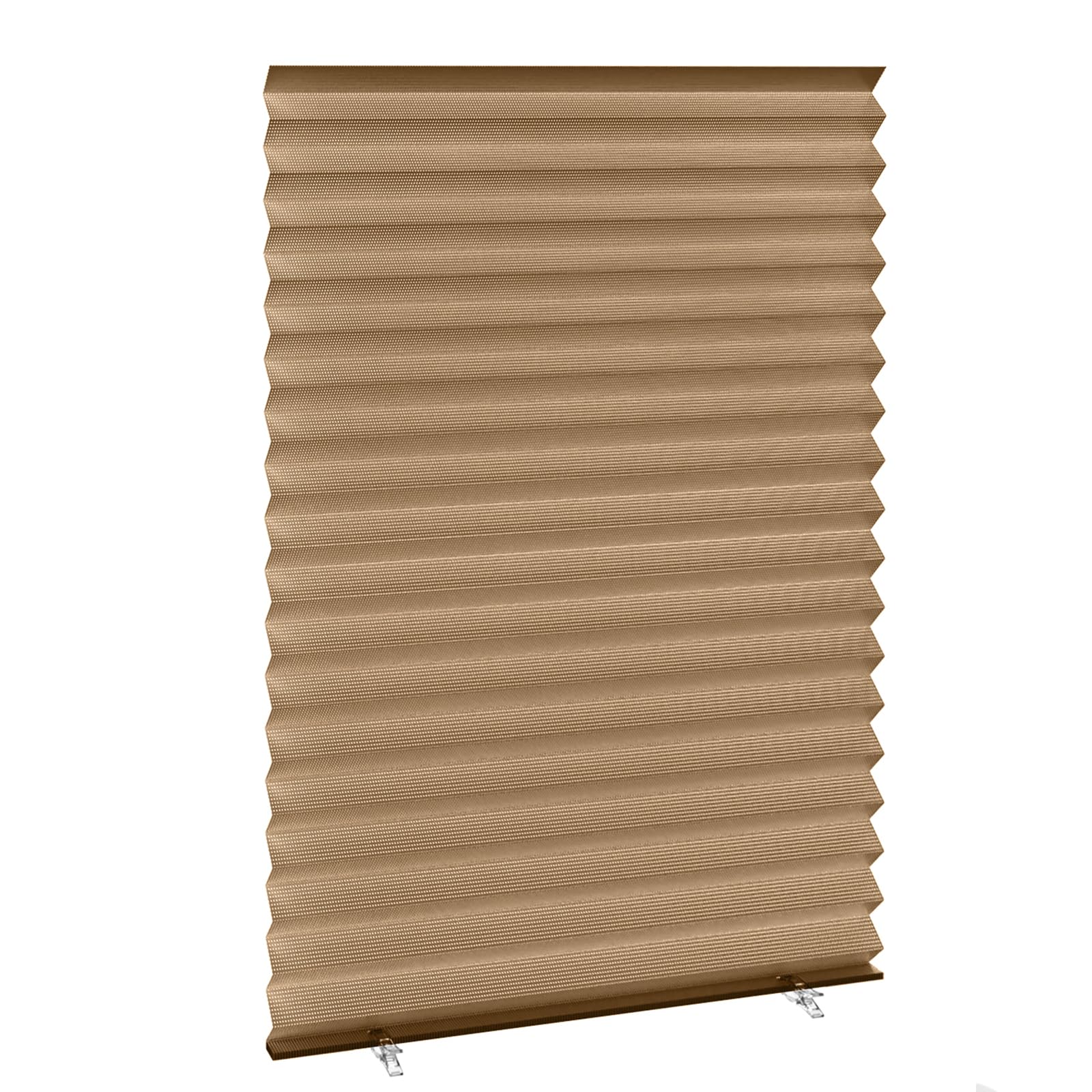 Wingbind Brown Temporary Blinds,Instant Easy To Install No Tools Needed Fits Any Size Cordless Window Blinds