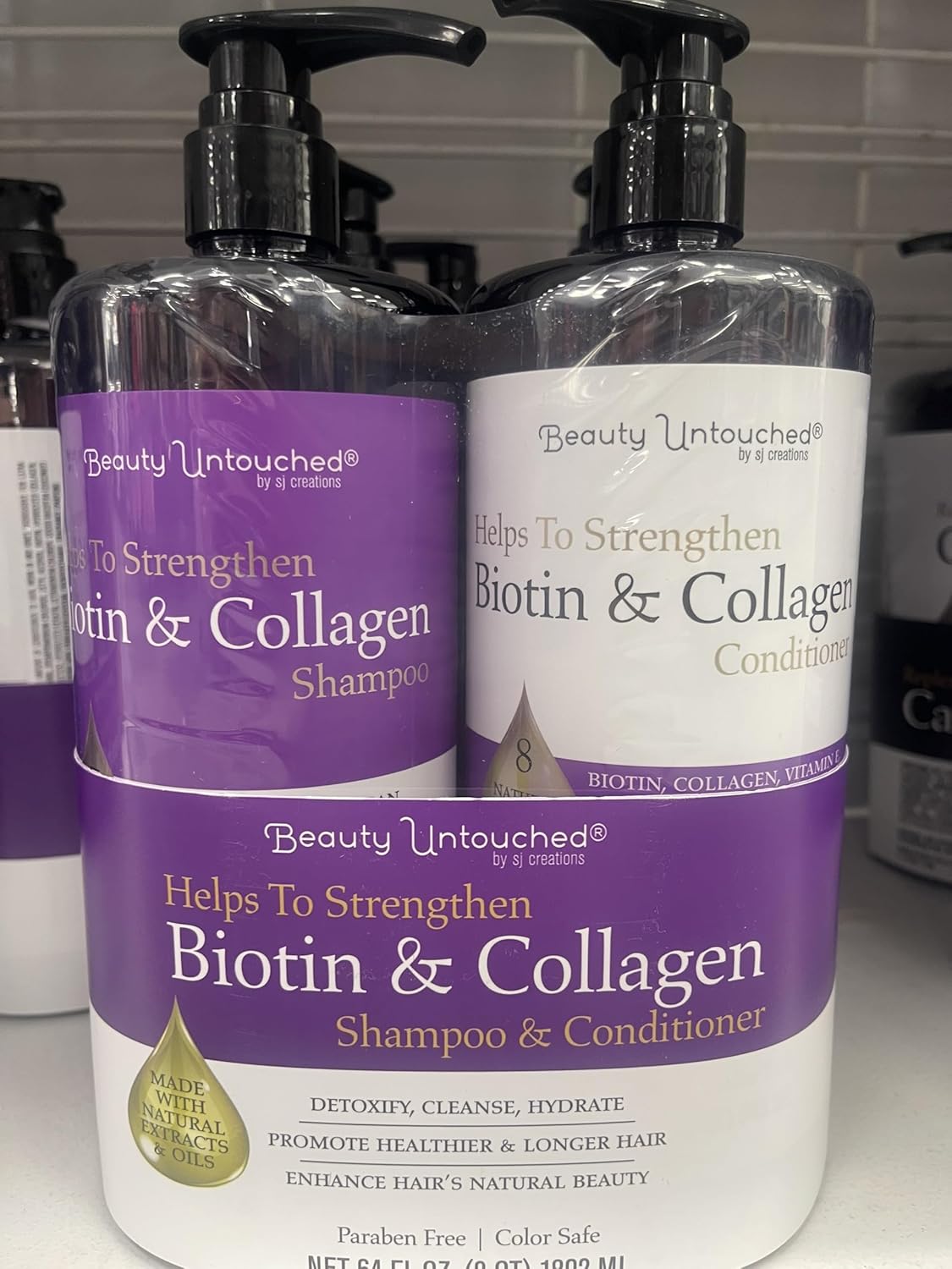 Collagen Shampoo & Conditioner, Helps Strengthen Hair, 2 Quart