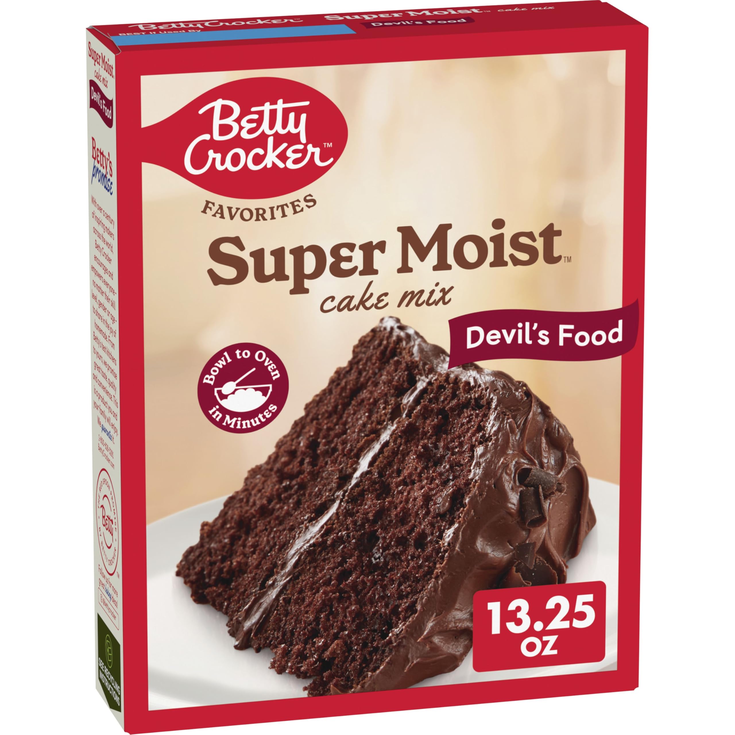 Favorites Super Moist Devil's Food Cake Mix, Holiday Baking, 13.25 oz