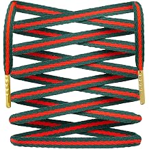 LitLaces - Printed Striped Two Tone Shoelaces for Sneakers Sublimated Fun Shoestring for Athletic and Running Shoes