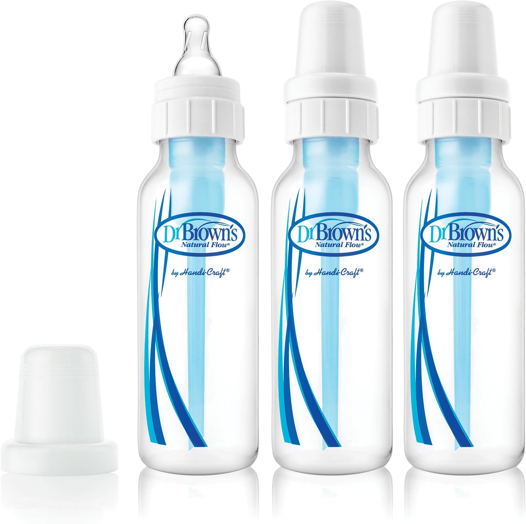 Natural Flow Anti-Colic Baby Bottles - 8oz - 3pk