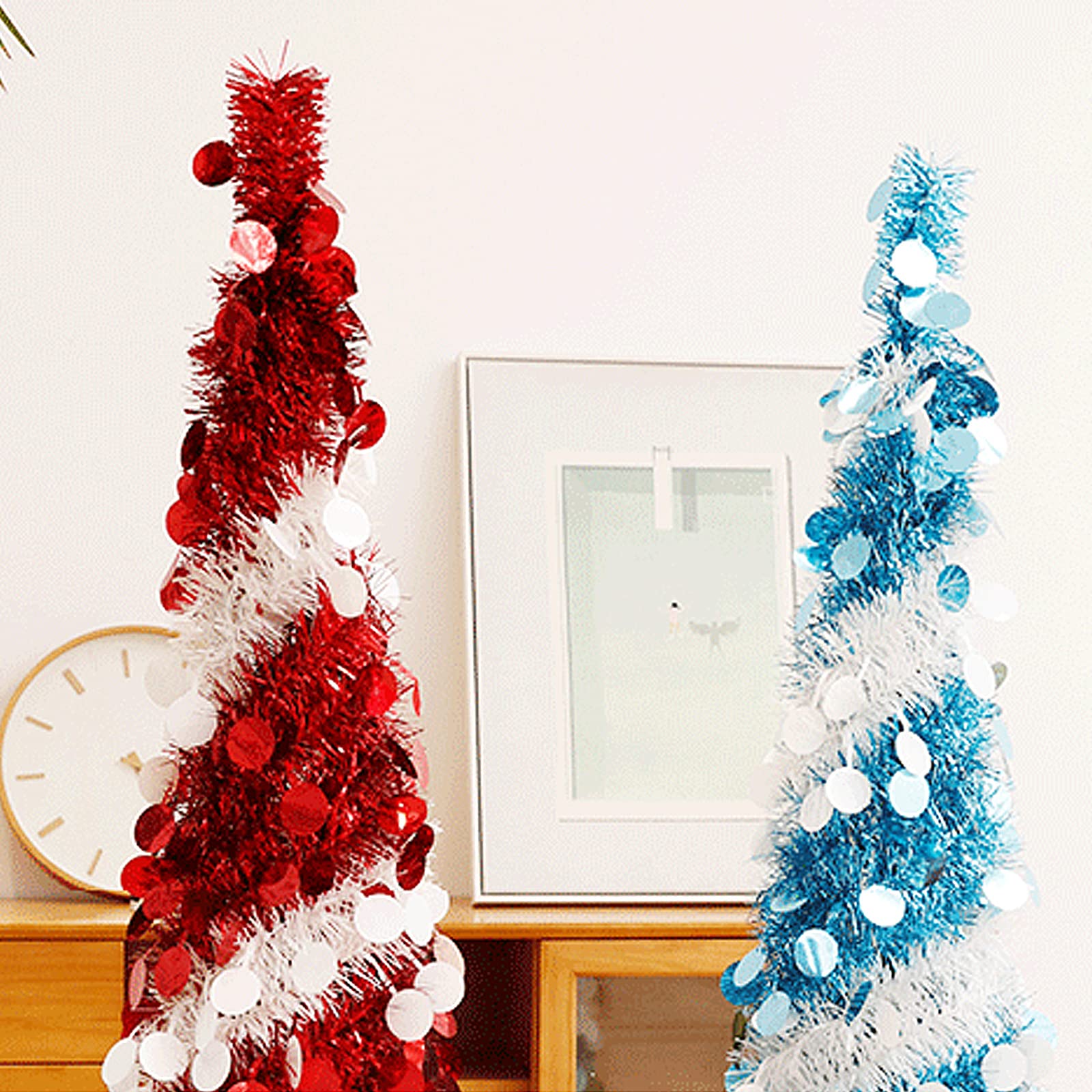 Support Sapin De Noël Bubuny 35cm - Pliable, Métal Avec Pieds Caoutchouc | Pour Intérieur/Extérieur