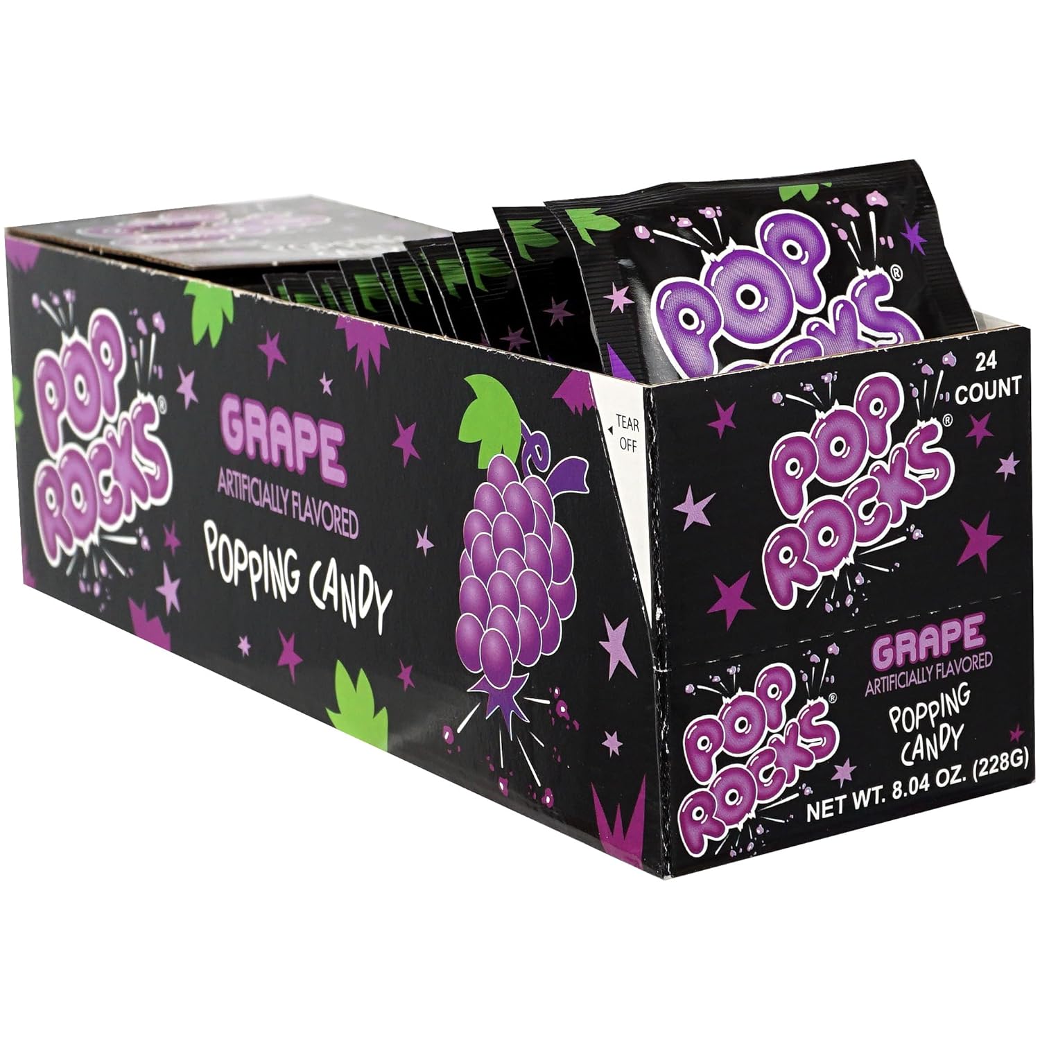 Pop Rocks Grape, 24 Pack, Popping Candy