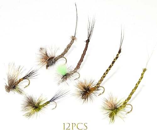 Miniatura 2 de Outdoor Planet Surtido de moscas de pesca con mosca de producción superior  Seco, húmedo, ninfas, serpentinas, insectos lanudos, tolva, caddis