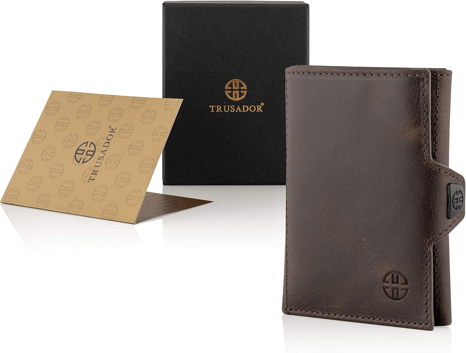 TRUSADOR Verona Unisex Rfid Trifold Leather Wallets Front Pocket Wallet | Rfid, Trifold