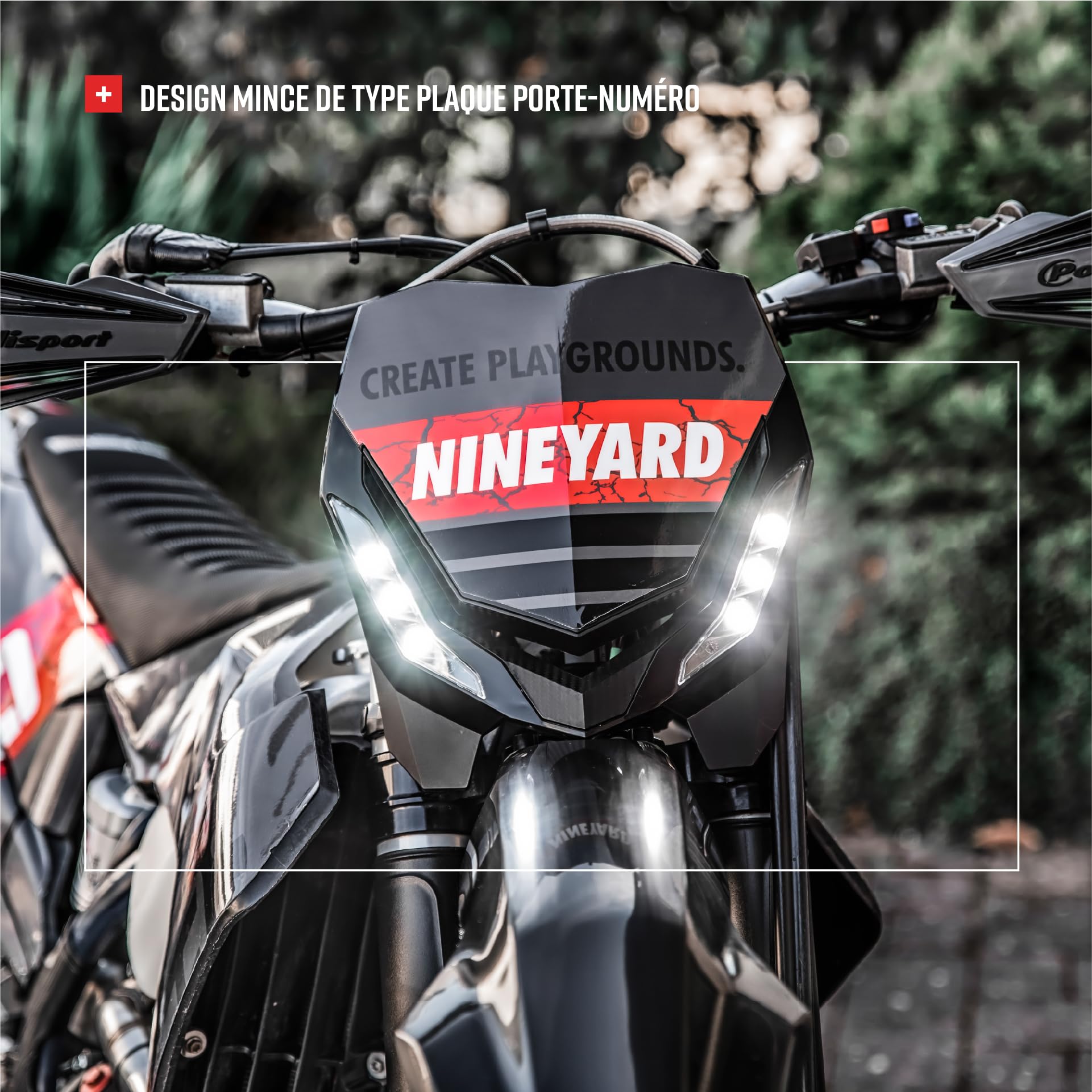 HEADLIGHT E-BLAZE BK/BK