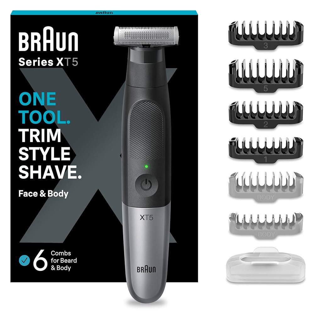 Braun Series XT5 Trymer do zarostu, golarka elektryczna dla