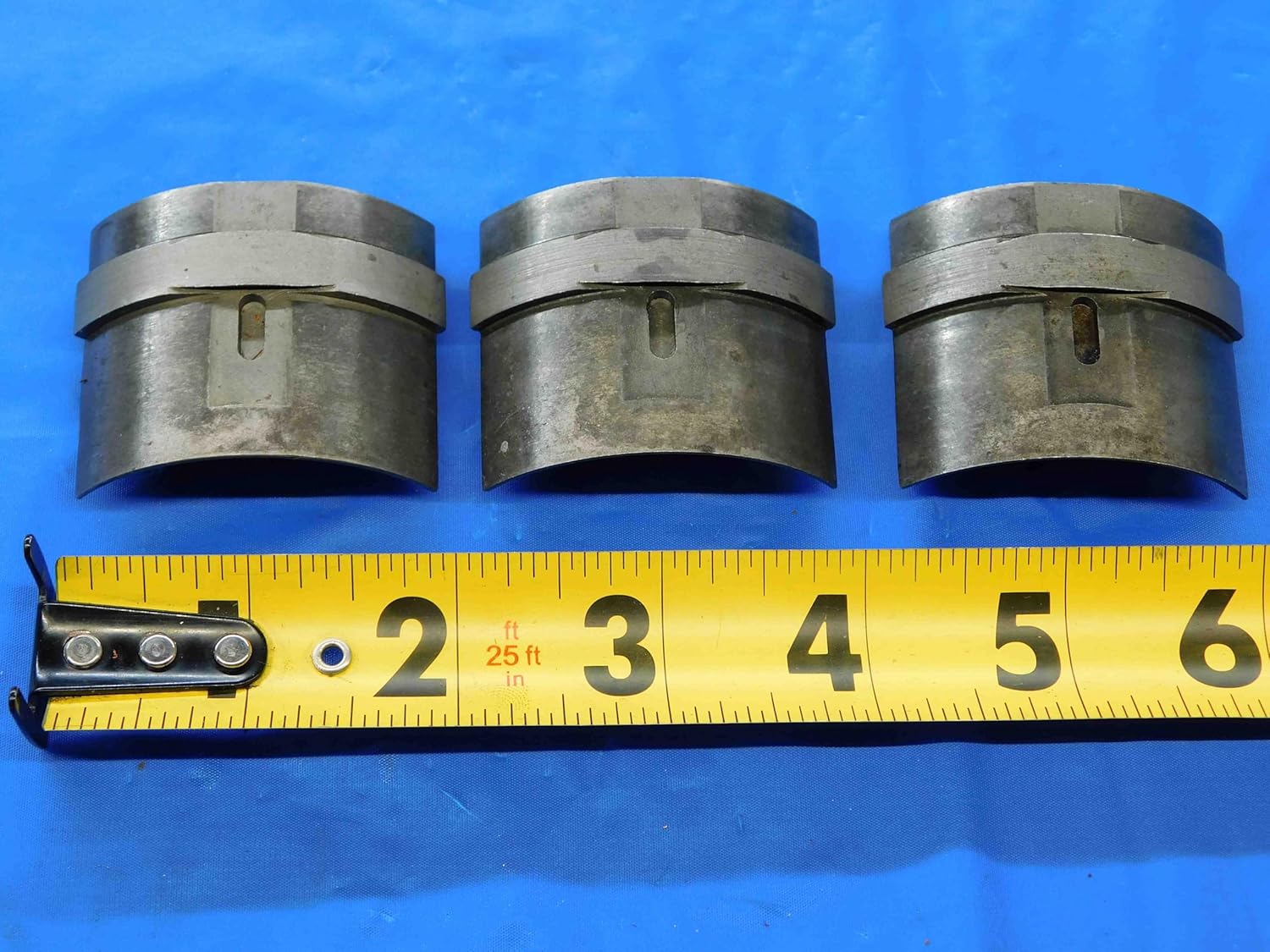 3pc Set HARDINGE S20 Collet Pads Round Serrated 1" 1.0 USA Made - JC2735BH3