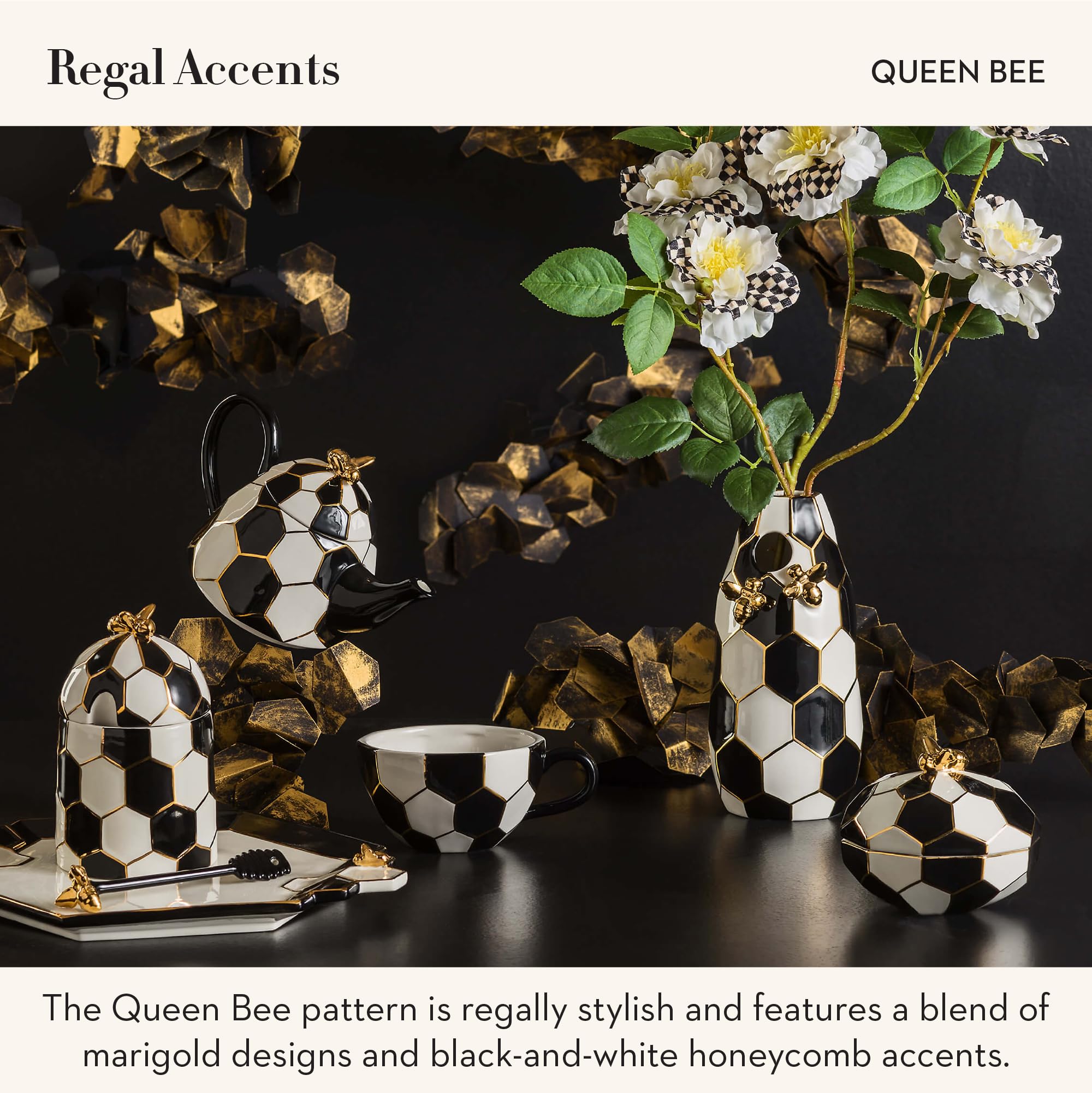 Amazon.com: MACKENZIE-CHILDS Ceramic Flower Vase, Decor for Living