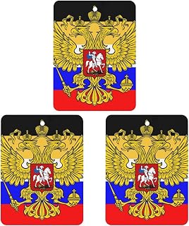 Flag of Russia Car Air Freshener Aromatherapy Tablets 3Pcs Hanging Fragrance Auto Interior Decoration Accessories