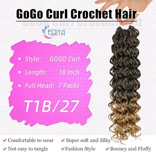 Miniatura 9 de 7 paquetes de cabello rizado GoGo de 12 pulgadas, cabello corto rizado de ganchillo para mujeres, rizos de playa, rizos de agua, trenzas de