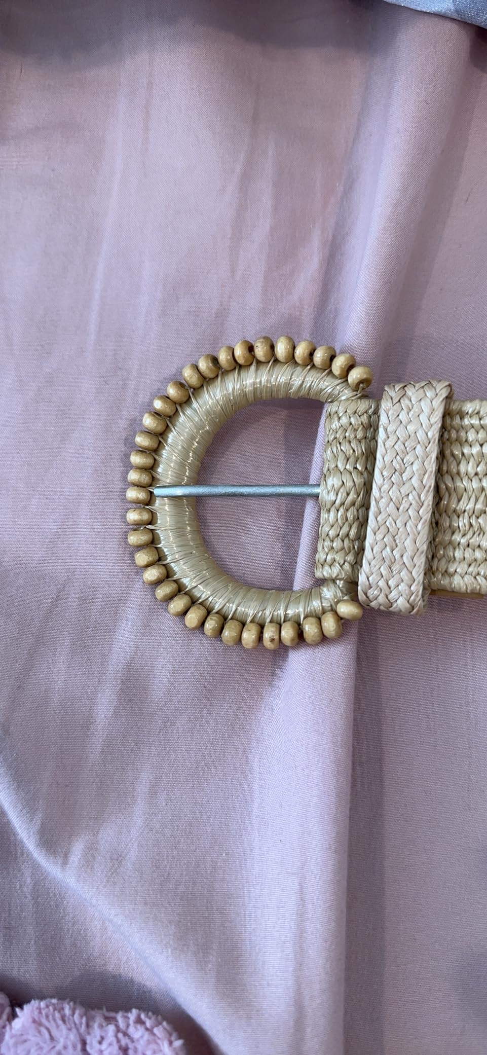 Mdgfge Belts Boho Woven Rattan Straw Rope Braid Waist Belt With O-Ring - Foto 3