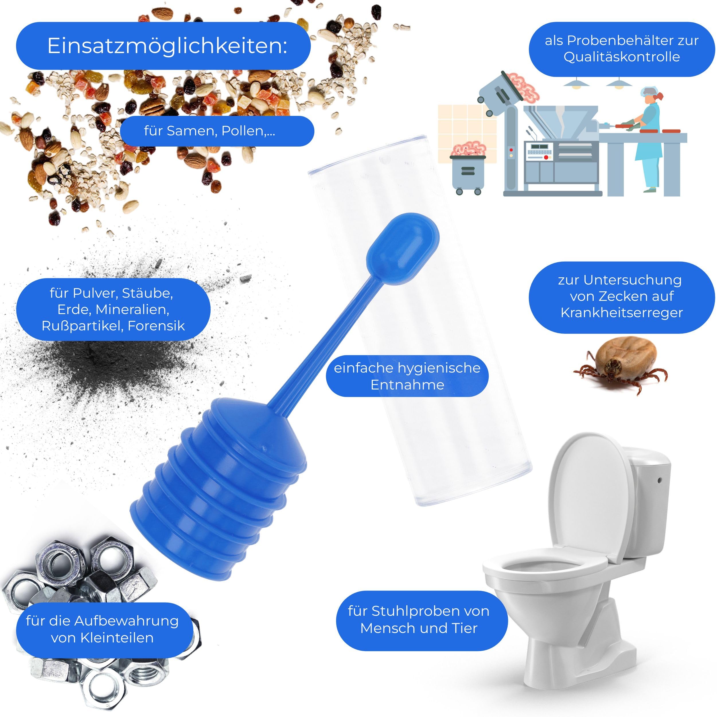 Horn Medical 5x Untersuchungsrhrchen I Stuhl-/Kotrhrchen I Probenrhrchen  mit Lffel : Amazon.de: Gewerbe, Industrie & Wissenschaft