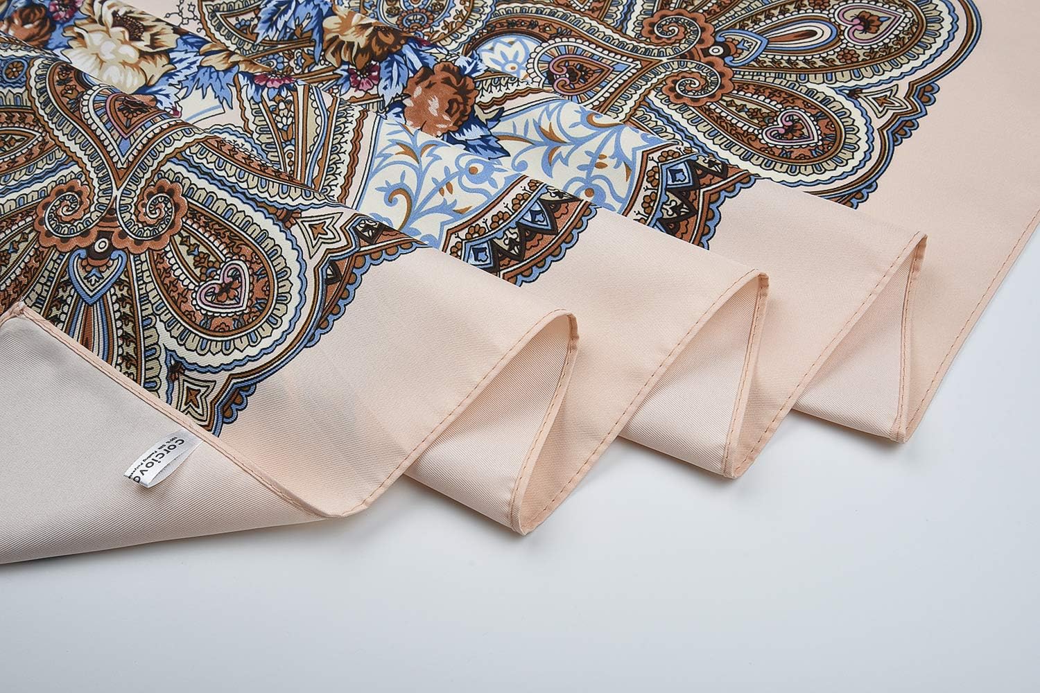 corciova XL 40x40 Satin Square – Oversized Silk-Feel Fashion Scarf for Women, Hair Wrap, Headband, Bandana, Neckwear - Image 6